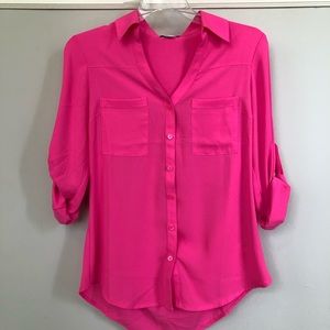 Express The Portofino Shirt - Hot Pink